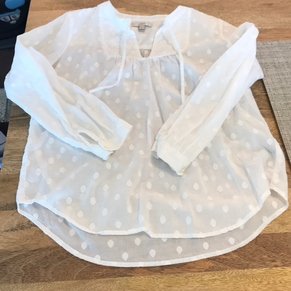 Jcrew long sleeve blouse